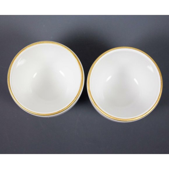 Royal Worcester Eversham Gold Flameproof Porcelain Shot or Saki Cups England - Picture 5 of 6